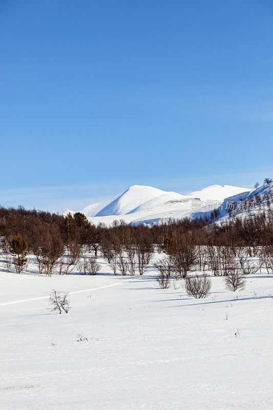 Hövringen, Rondane国家公园，冬天有滑雪道